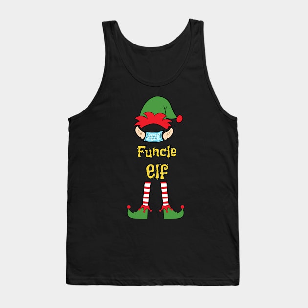 2020 Masked Christmas Elf Family Group Matching Shirts -  Funcle Tank Top by Funkrafstik